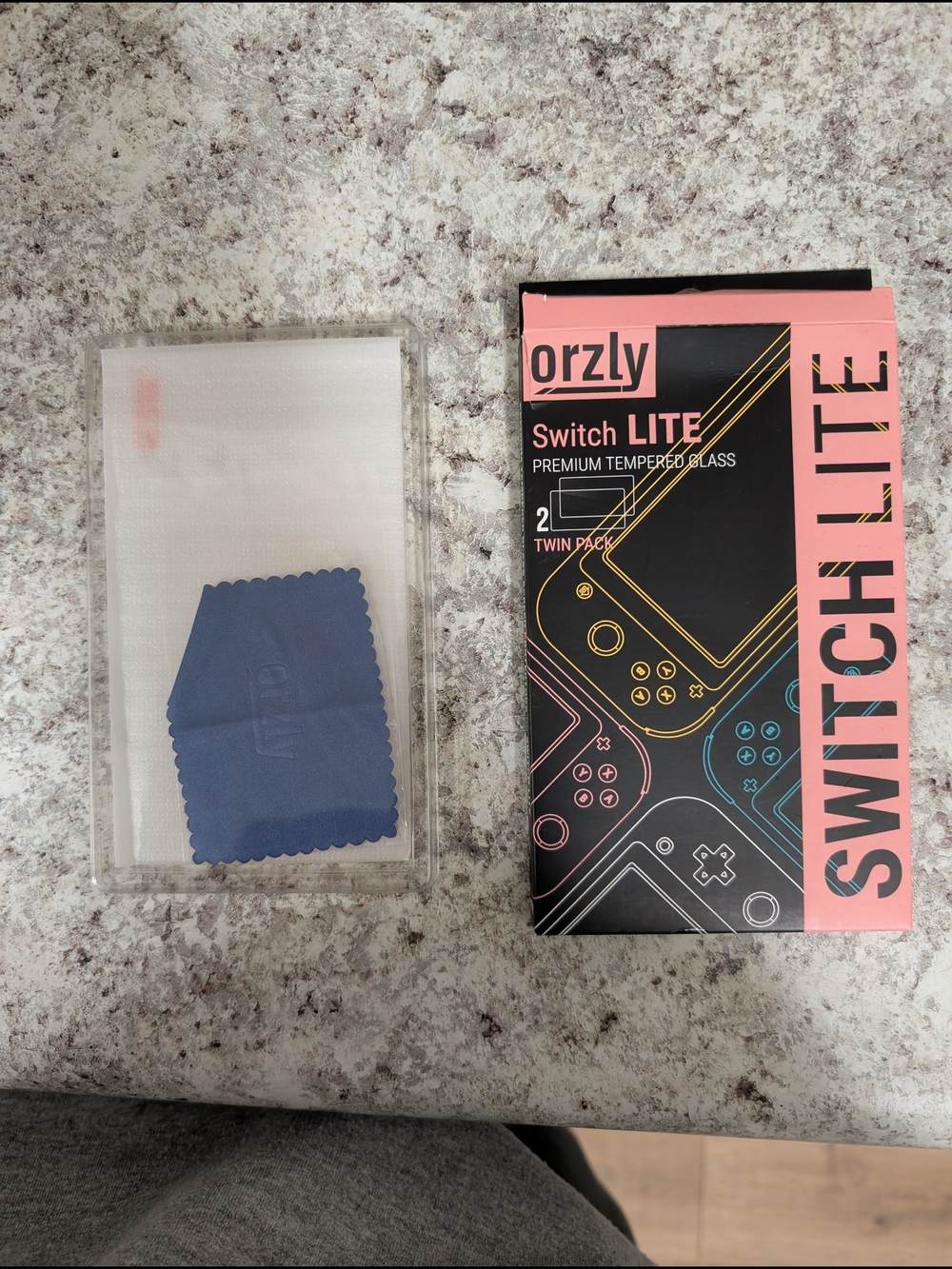 orzly Switch LITE Tempered Glass Screen Protector (1 in package)
